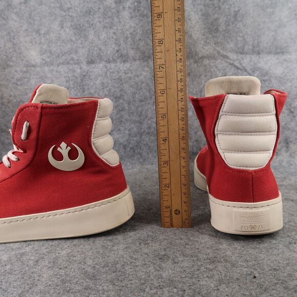 Star Wars Shoes Womens 9 Po Zu Sneakers Resistance Red Boot High Top Trainers - Picture 8 of 14